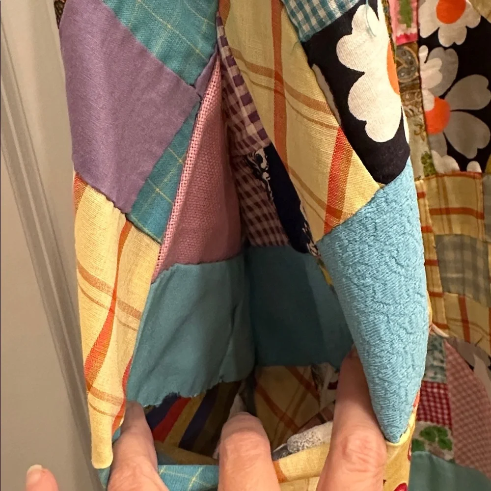 Handmade Upcycled Patchwork Quilt Dress - Picture 3 of 6